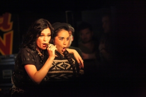 Jessie J with Chelcee Grimes performing at The Cavern in Liverpo